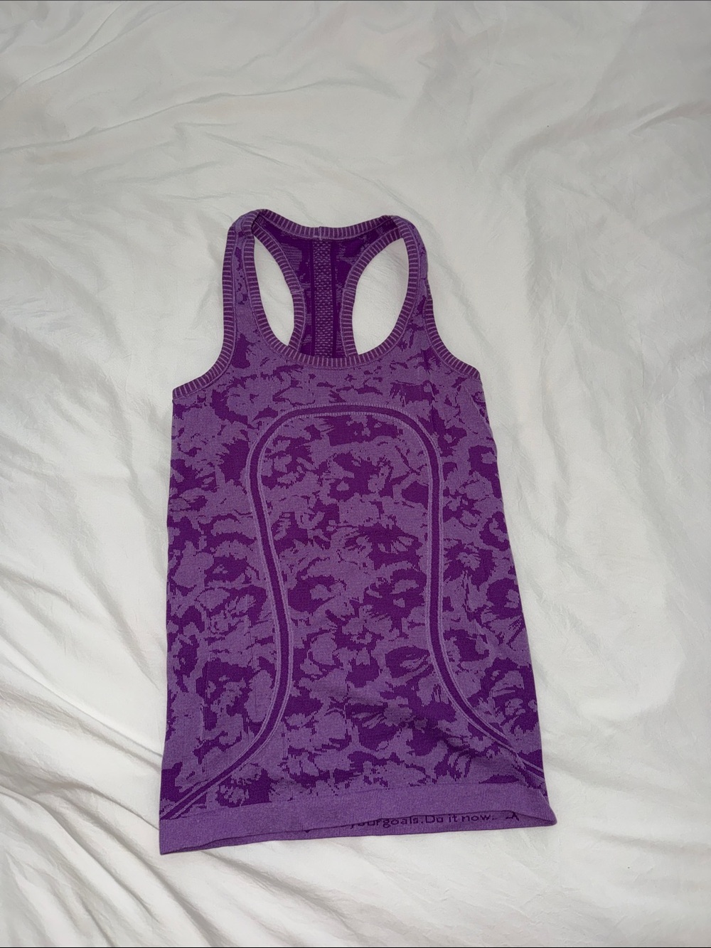 Lululemon athletica Purple Patterned Racerback Tank